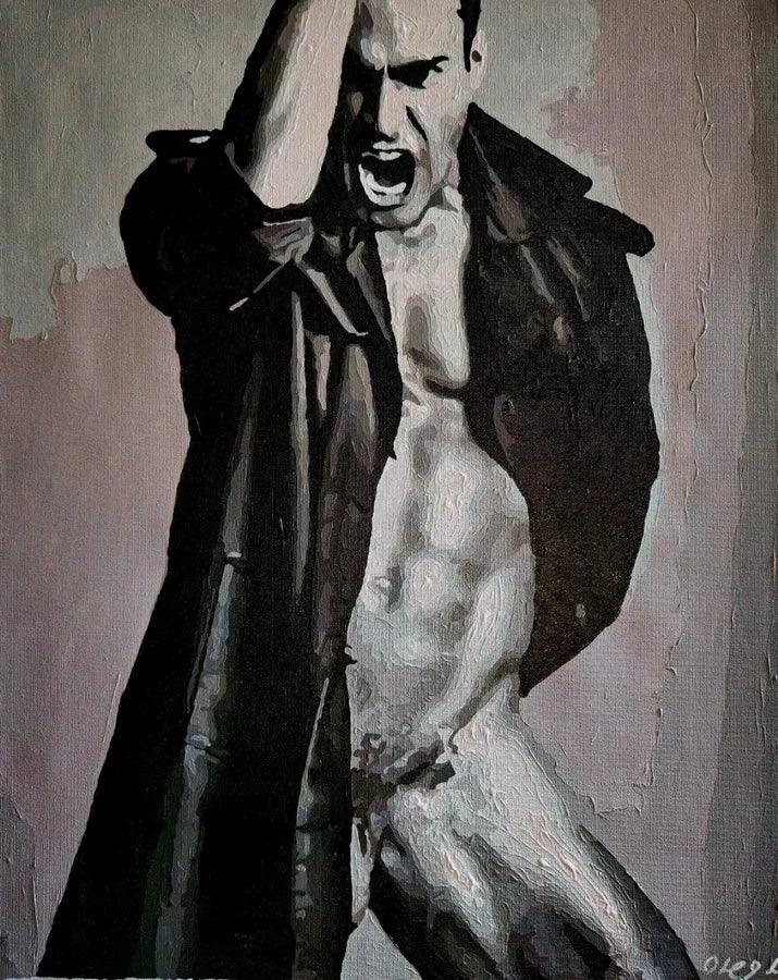 peinture érotique homme nu huile sur toile - Kikooyou Art Gallery