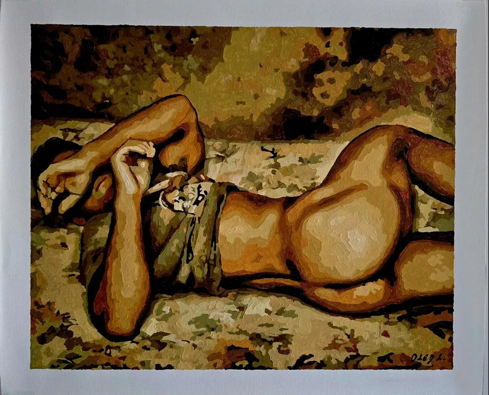 scène érotique homme nu huile sur toile - Kikooyou Art Gallery
