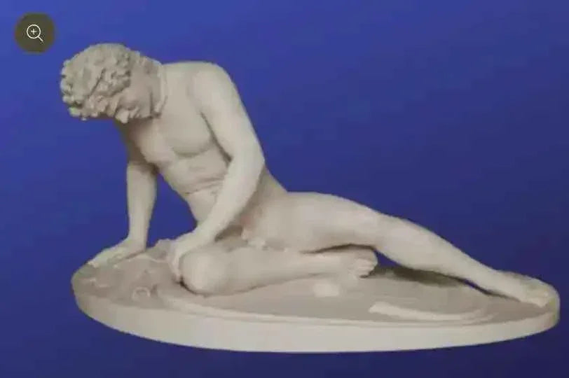 Figure du Gaulois mourant-statue-marbre reconstitué