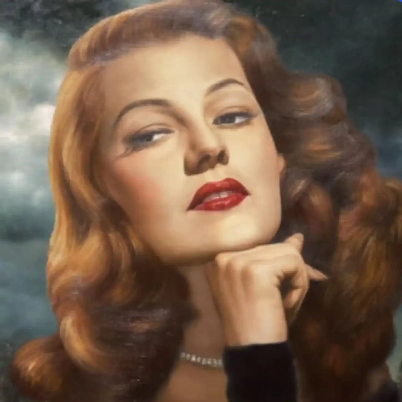 Portrait Rita peinture huile sur toile - Kikooyou Art Gallery