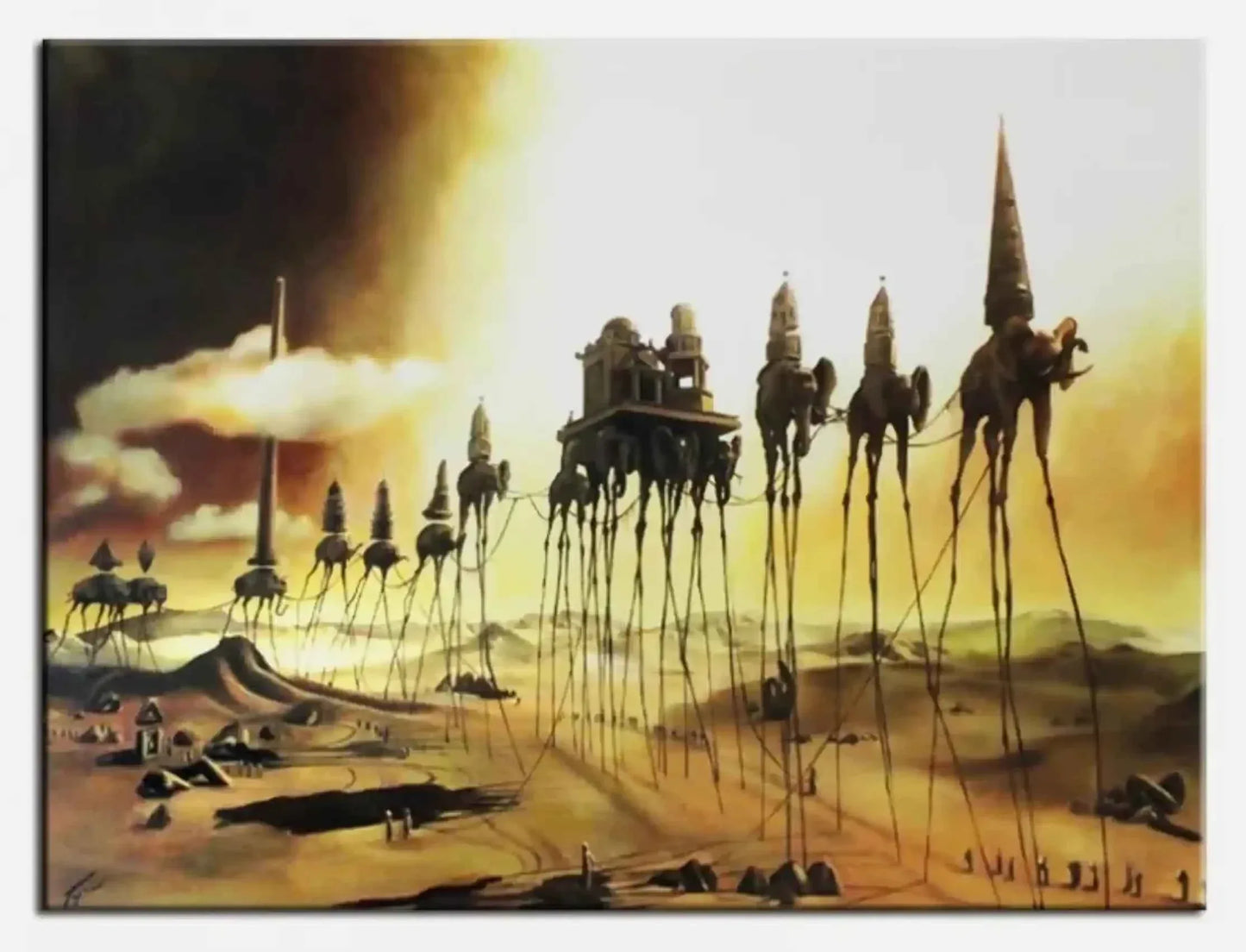 art-surréalisme-scène-mystique-peinture-huile-toile - Kikooyou Art Gallery