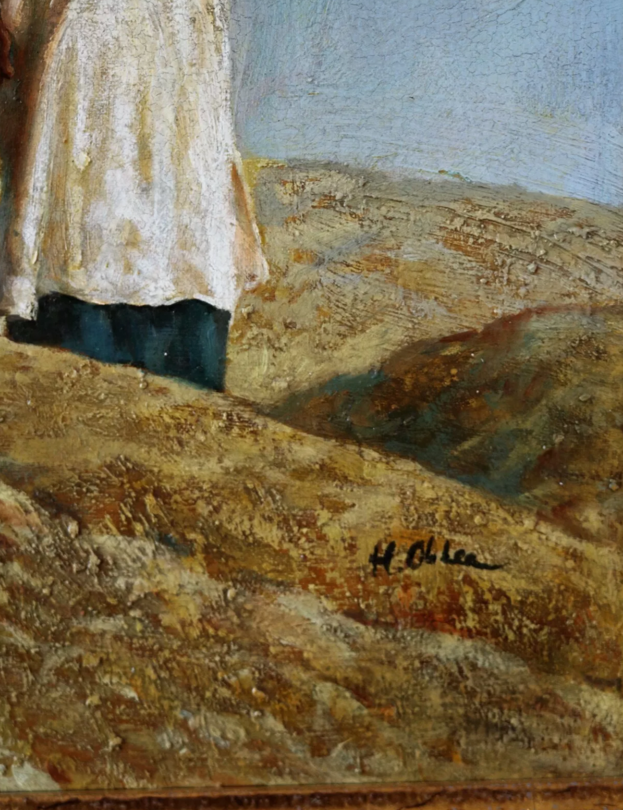 art-animal-dromadaire-orientaliste-sahara-arabe-peinture-huile-toile