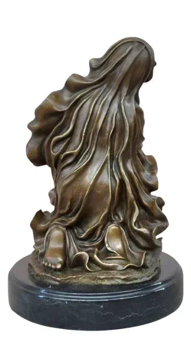 Priante Madonna Bronze Sculpture Canova Religieux Vierge Marie Statue - Kikooyou Art Gallery