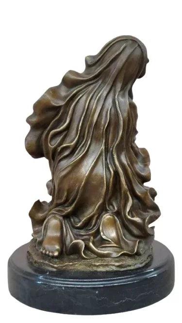 Priante Madonna Bronze Sculpture Canova Religieux Vierge Marie Statue - Kikooyou Art Gallery