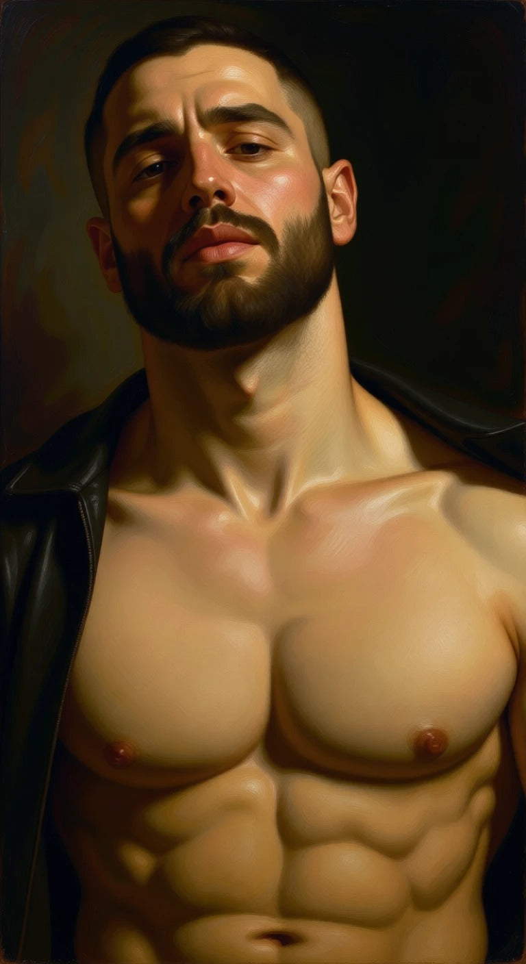 peinture huile sur toile faite sur commande - PORTRAIT BOGOSSE PECS