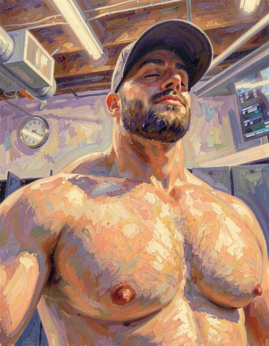 peinture huile sur toile faite sur commande - PORTRAIT BOGOSSE NIPS