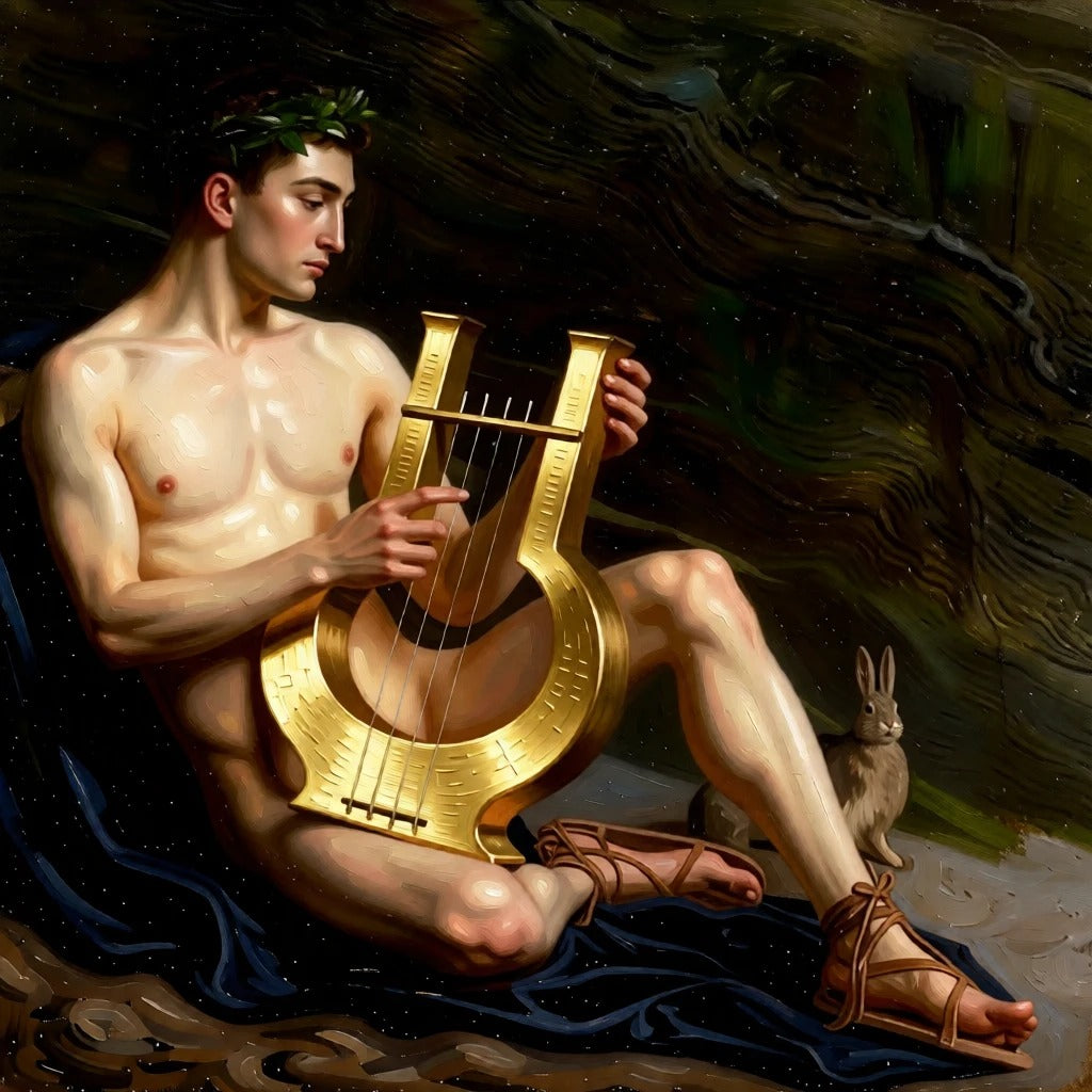 peinture huile sur toile faite SUR COMMANDE - PORTRAIT MYTHOLOGIQUE