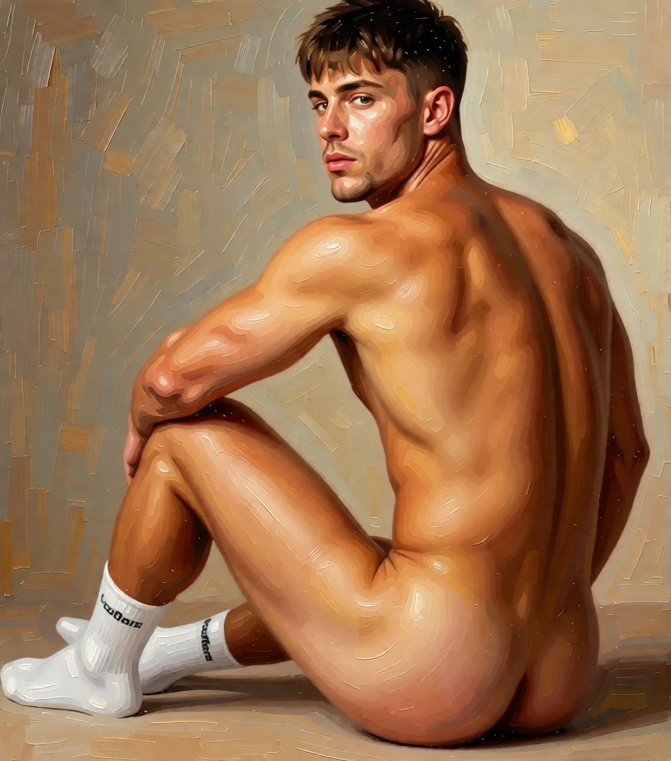 peinture huile sur toile faite SUR COMMANDE - PORTRAIT NU HOT