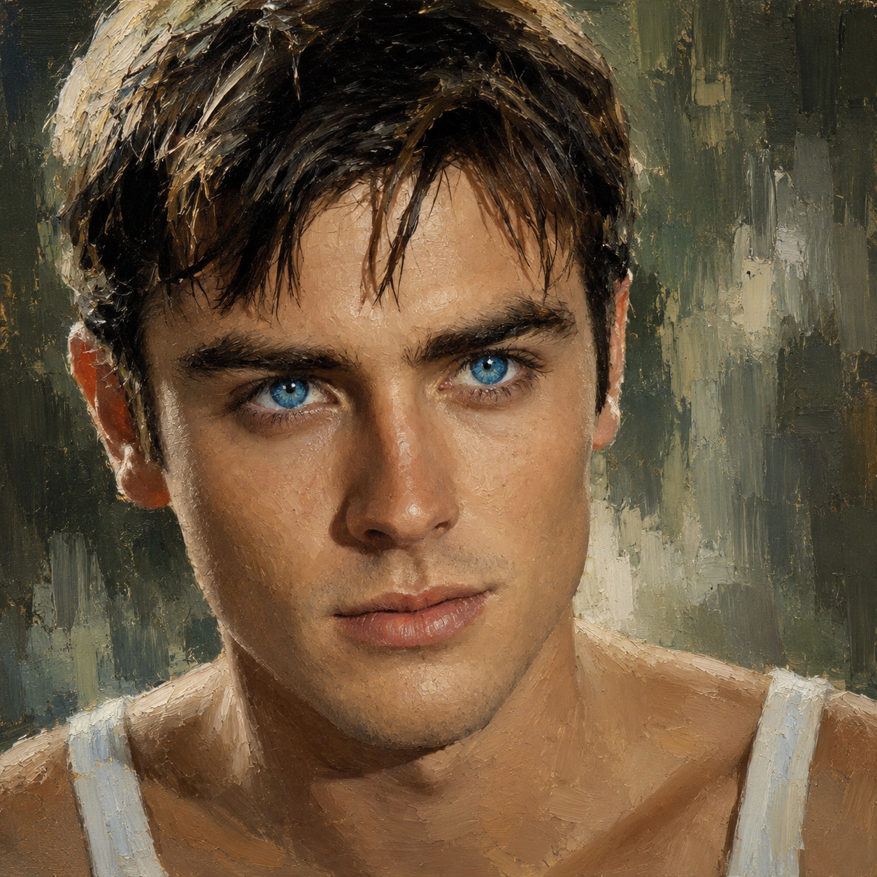 peinture huile sur toile faite sur commande - PORTRAIT SUBLIME