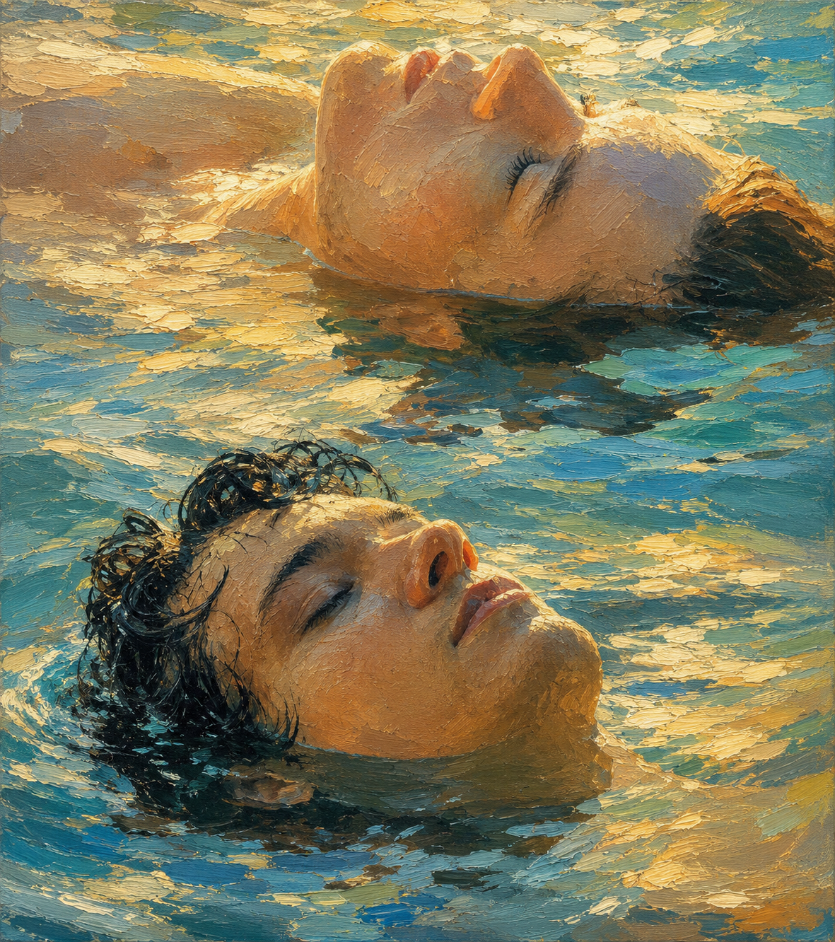 peinture huile sur toile faite sur commande - PORTRAIT YOUNGS