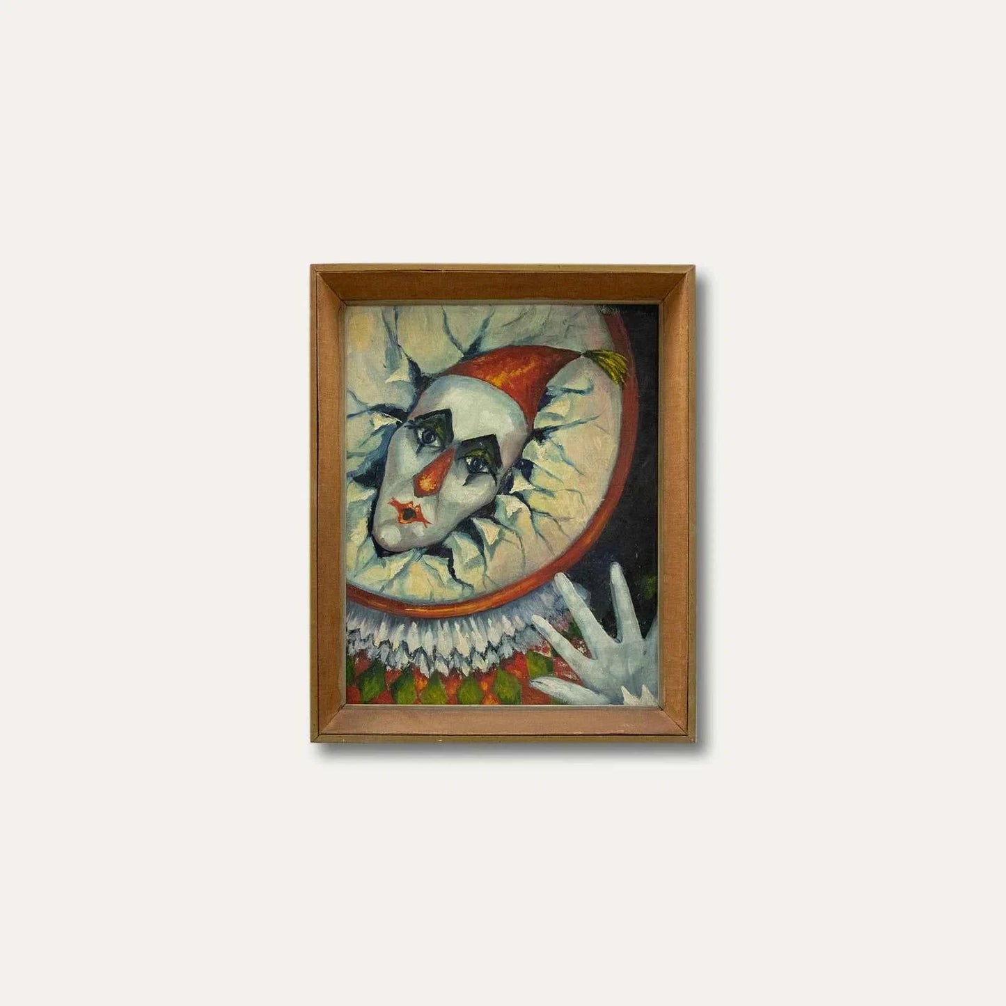 Huile Du 20Ème Siècle - Le Clown