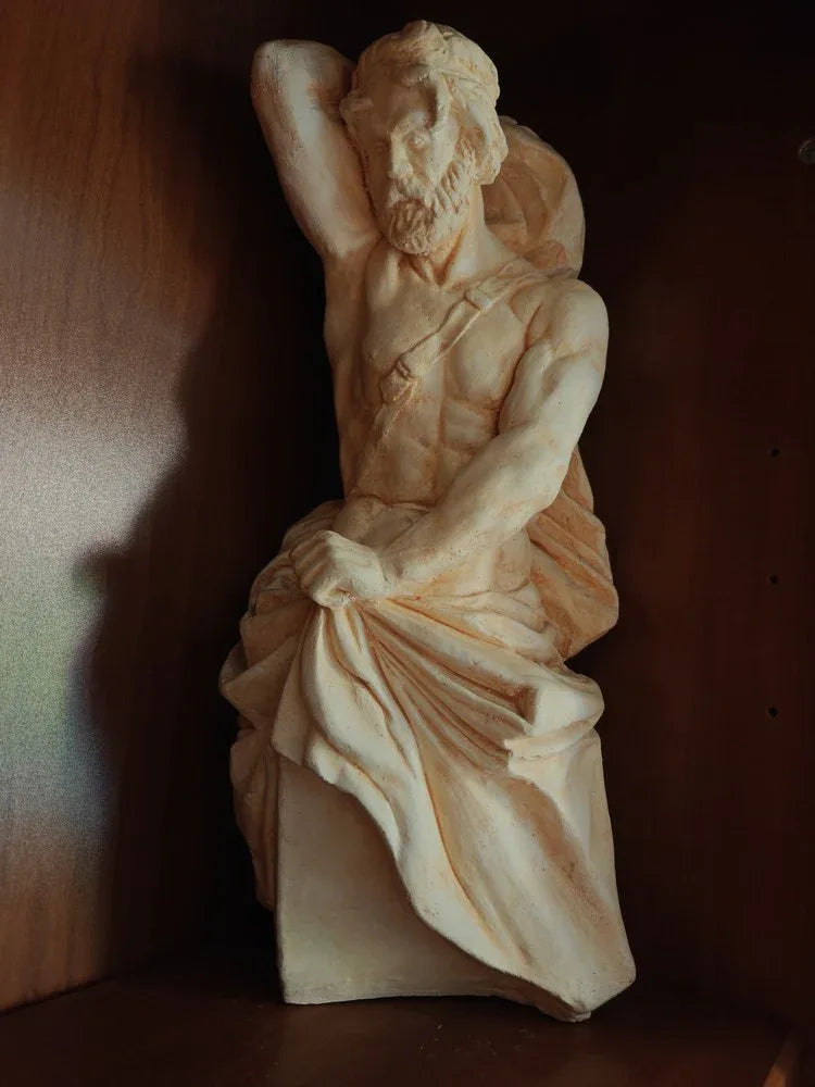 RARE Splendide statue en pierre du Gard personnage antique homme musclé - Kikooyou Art Gallery