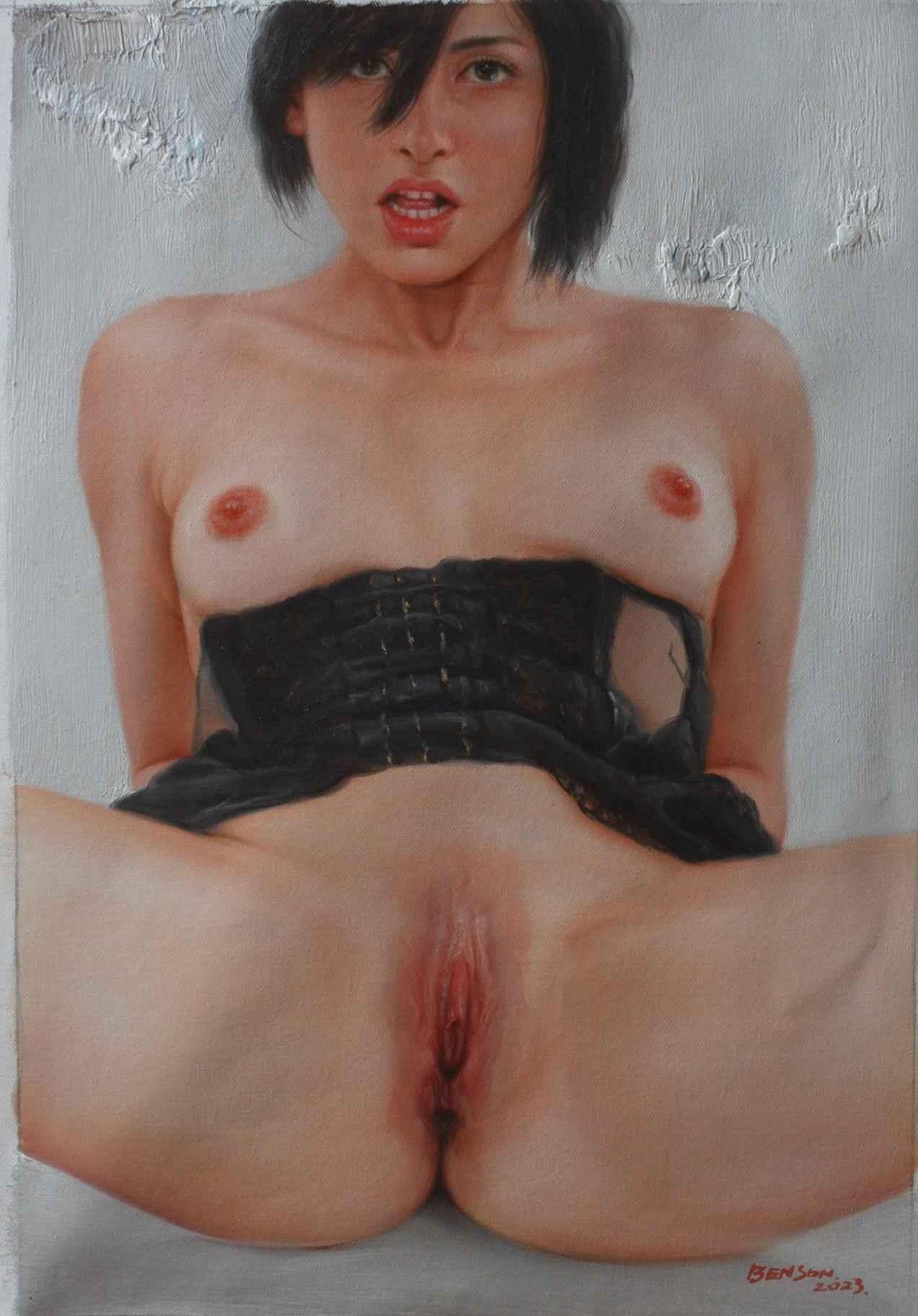 art tableau peinture femme nue intégrale peinture originale huile sur toile - Kikooyou Art Gallery