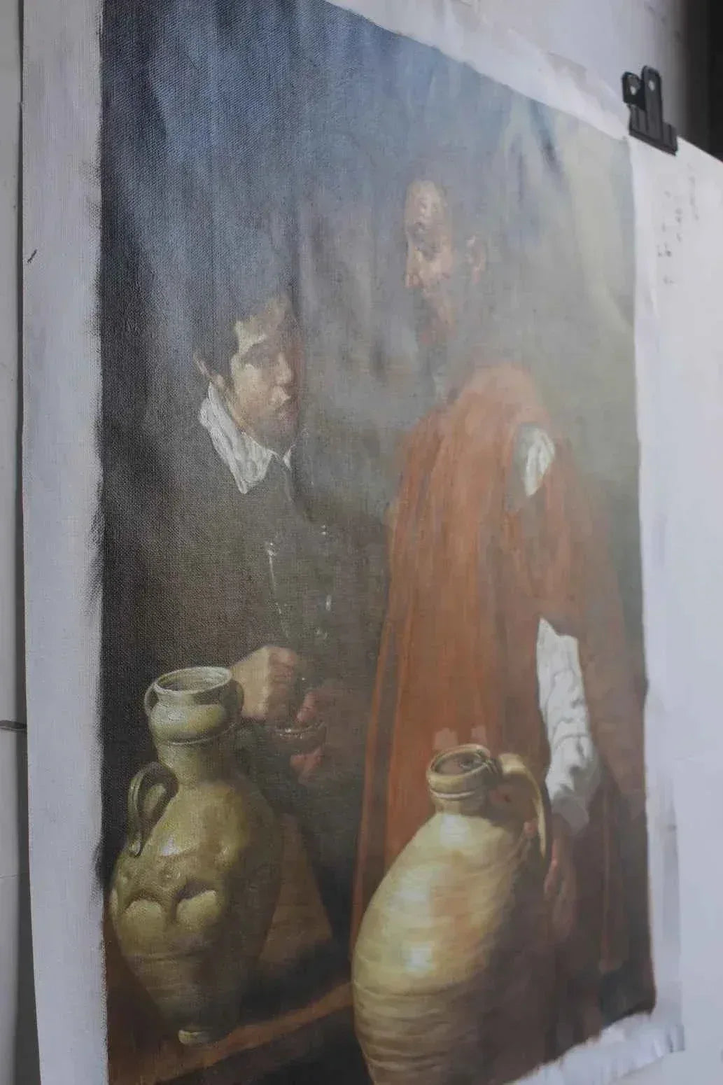 Le vendeur d'eau par Diego Velasquez peinture à l'huile sur toile- The Water Seller By Diego Velasquez 24″x32″ oil painting on canvas - Kikooyou Art Gallery