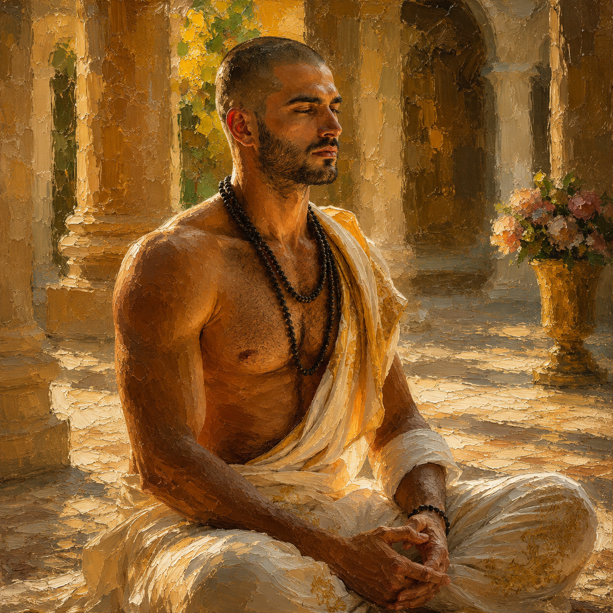 peinture huile sur toile faite sur commande - PORTRAIT PRETRE AUTRE TEMPS