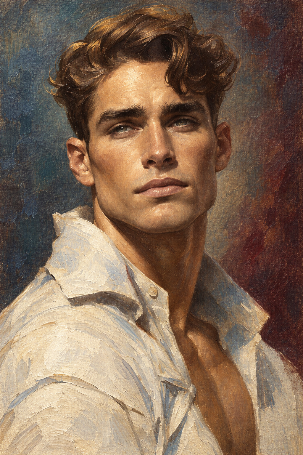 peinture huile sur toile faite sur commande - PORTRAIT BOGOSSE