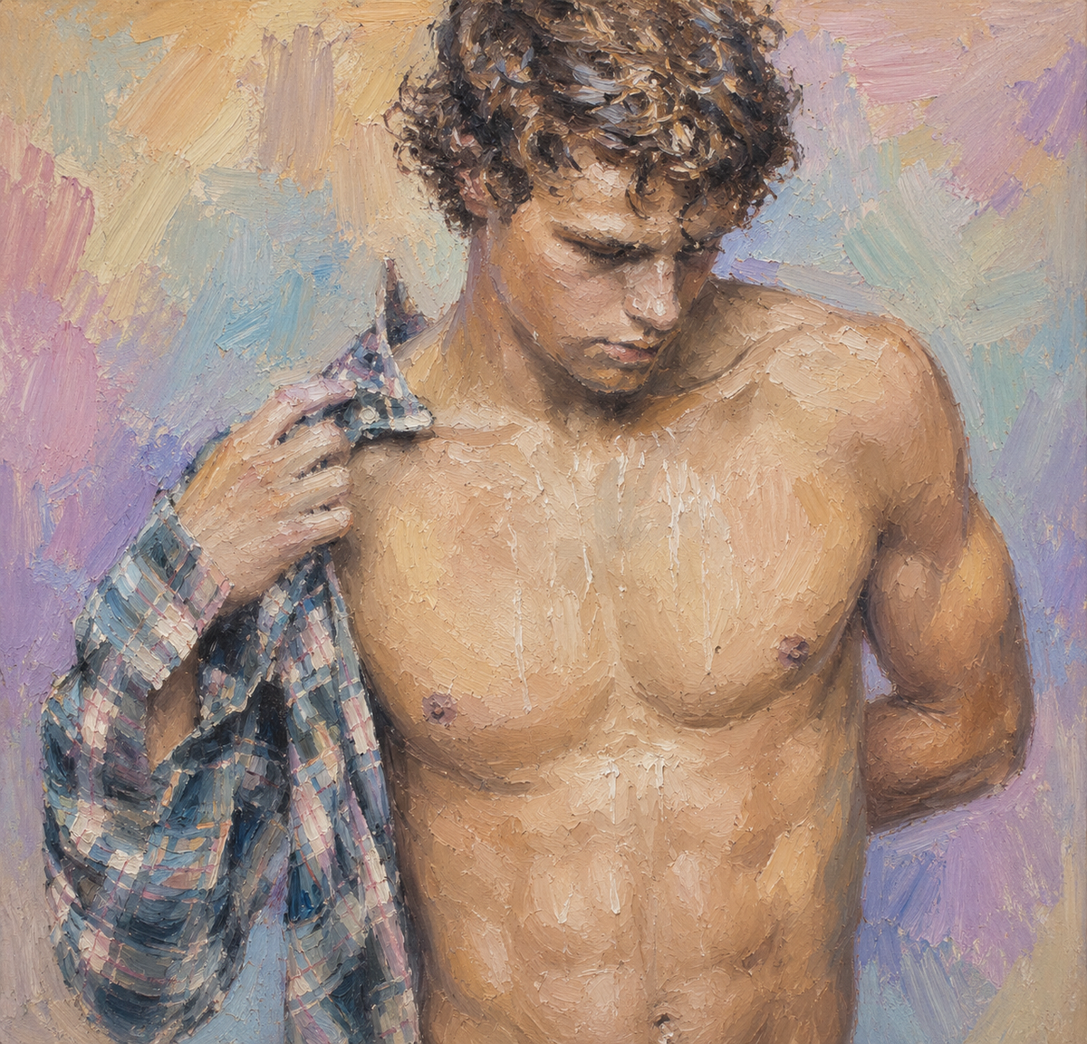 peinture huile sur toile faite sur commande - PORTRAIT BOGOSSE