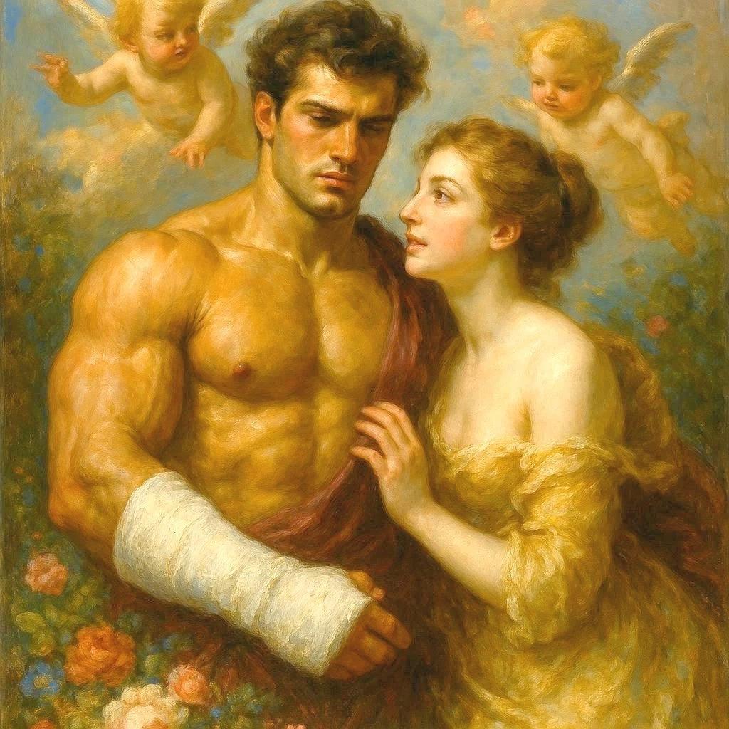 Les_Amants_Romantiques___Peinture_40x40_cm___St - Kikooyou Art Gallery