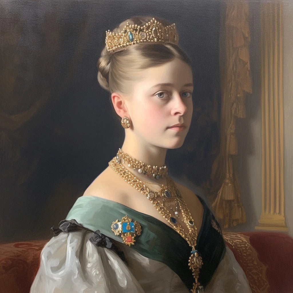 portrait personne royale acrylique sur toile - Kikooyou Art Gallery