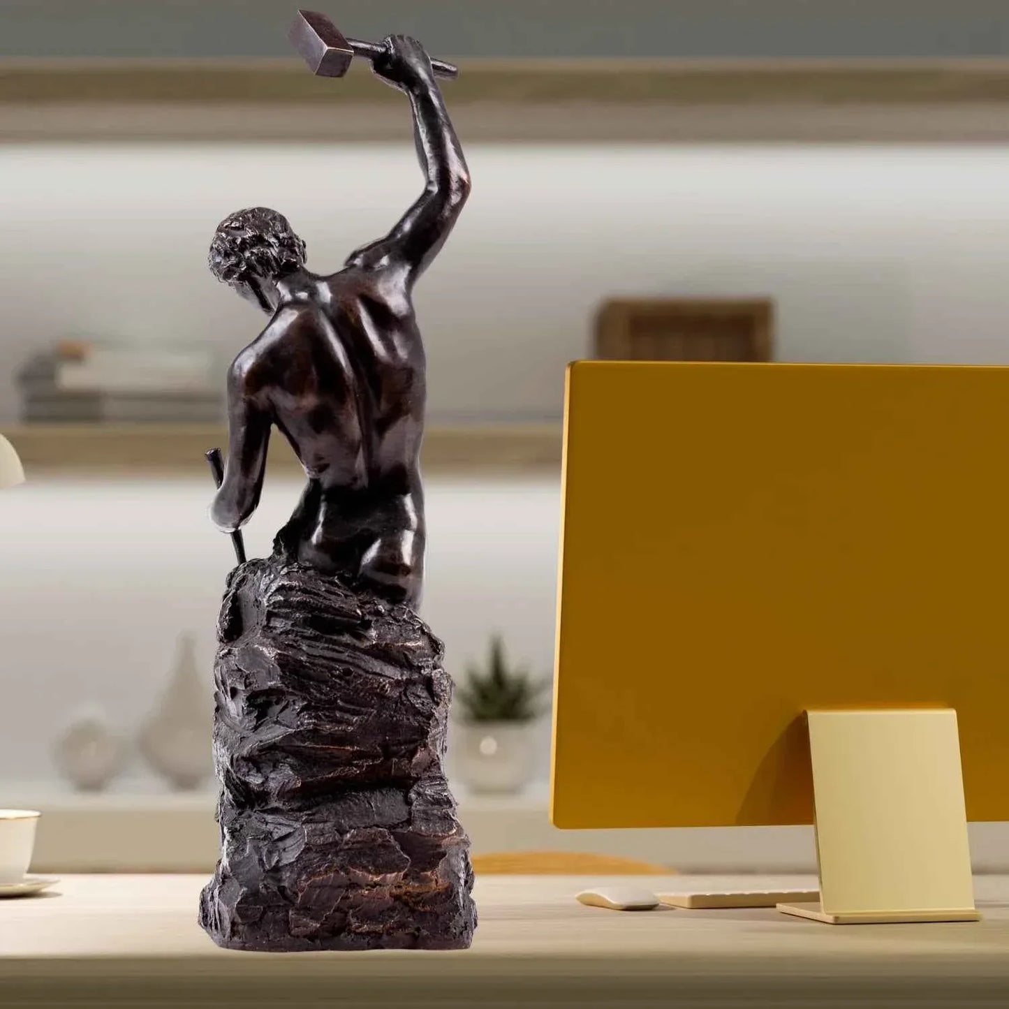 bronze homme tailleur de pierre fonte chaude - Kikooyou Art Gallery