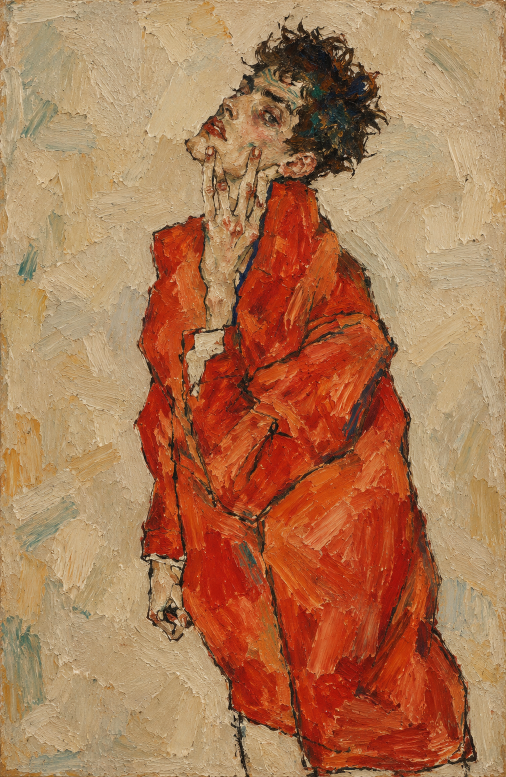 peinture huile sur toile faite SUR COMMANDE - PORTRAIT BOGOSSE EGON