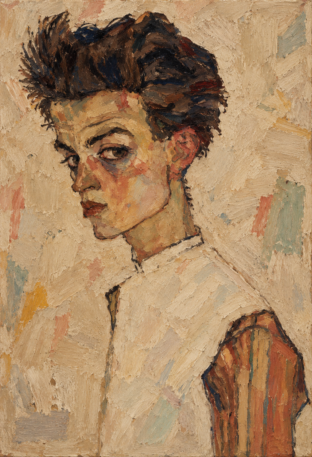 peinture huile sur toile faite SUR COMMANDE - PORTRAIT BOGOSSE EGON