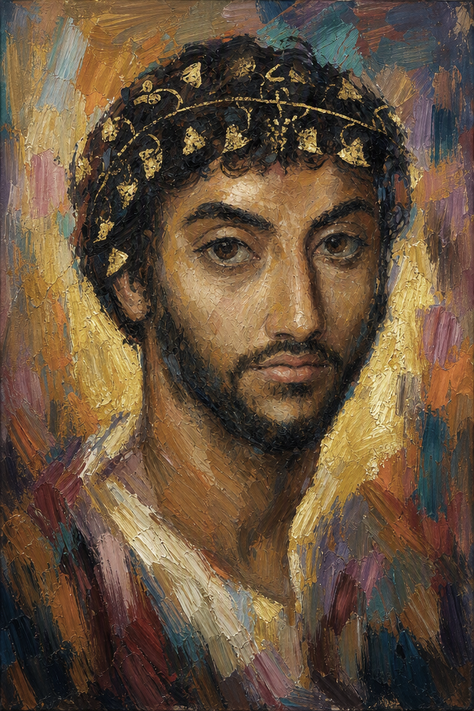peinture huile sur toile faite sur commande - PORTRAIT BOGOSSE AUTRE TEMPS