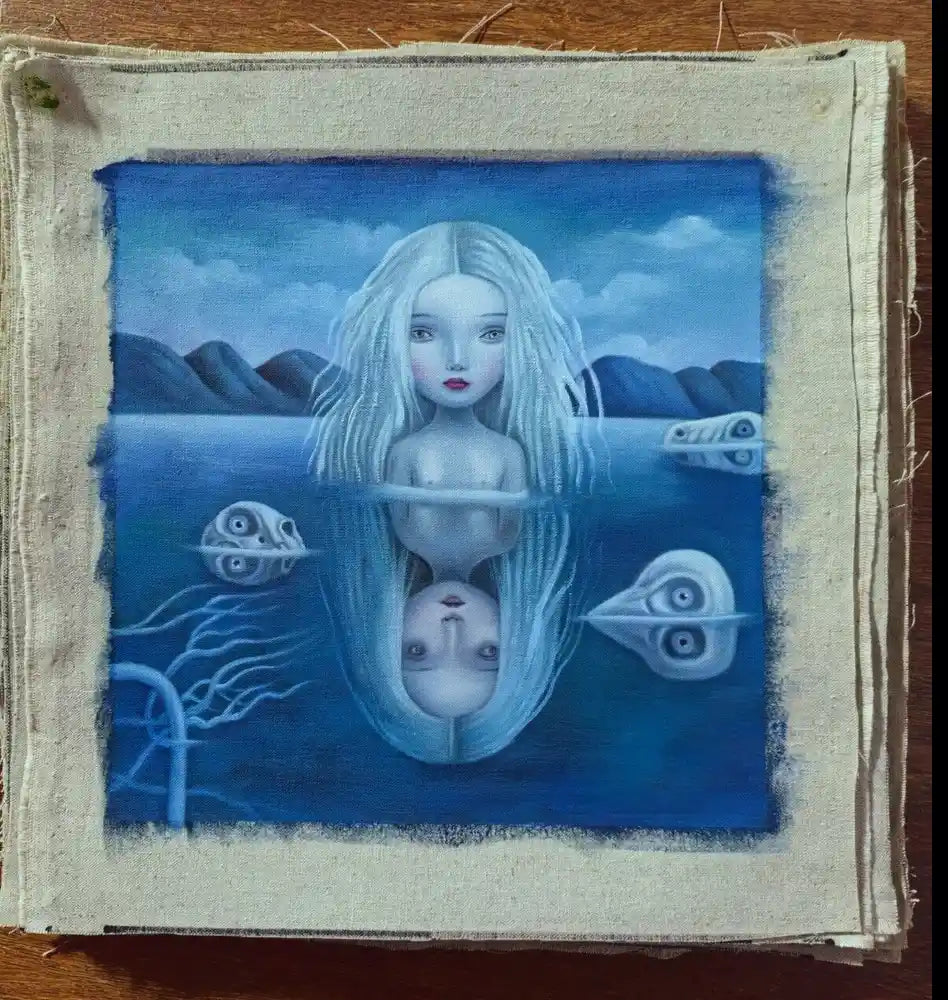 art-moderne-surréaliste-peinture-huile sur toile-originale