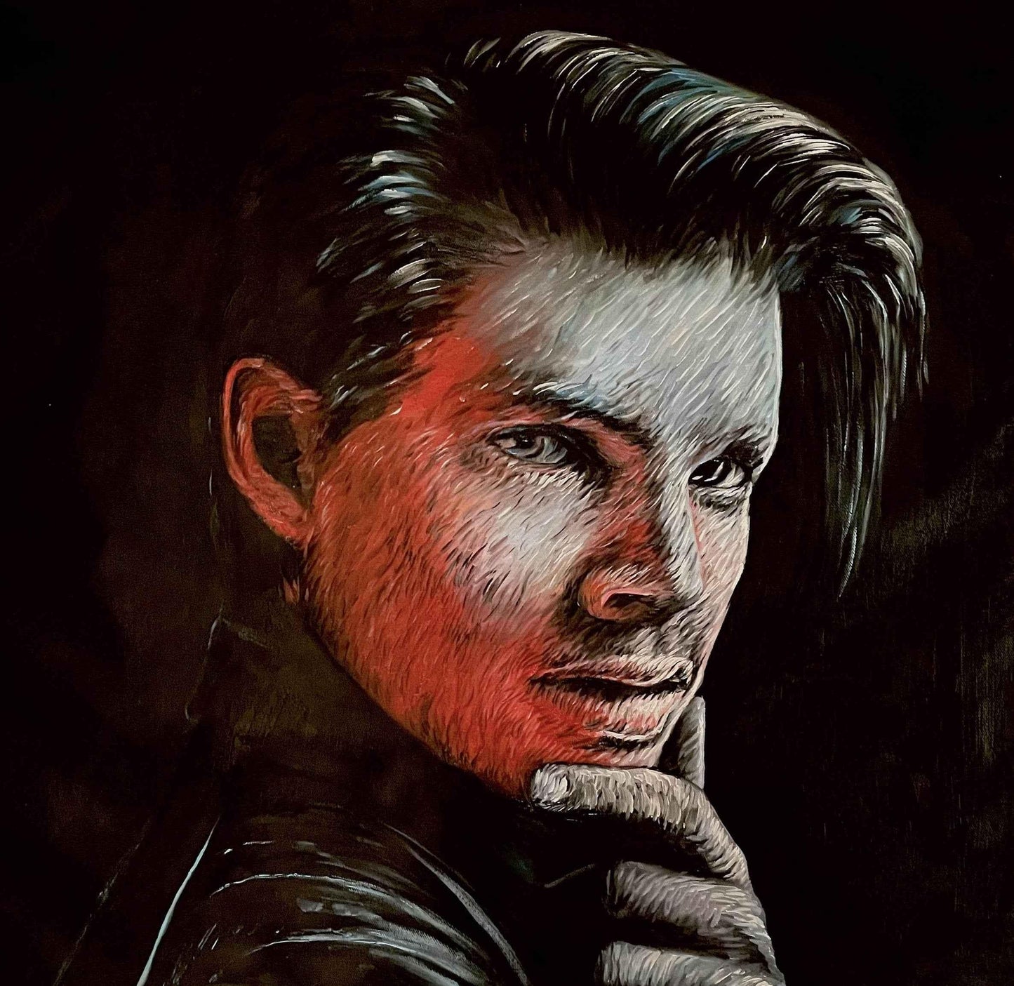 portrait homme peinture moderne huile sur toile - Kikooyou Art Gallery