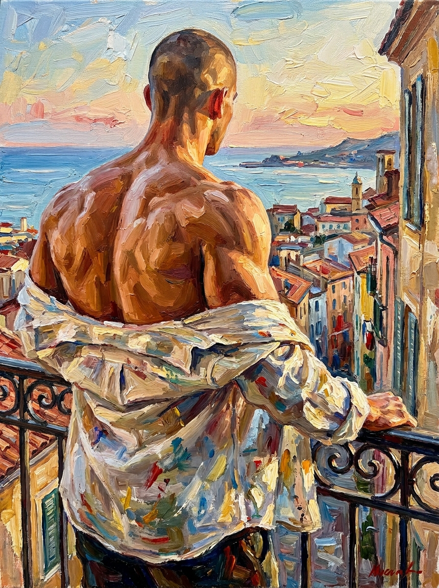 peinture huile sur toile faite sur commande - PORTRAIT BOGOSSE