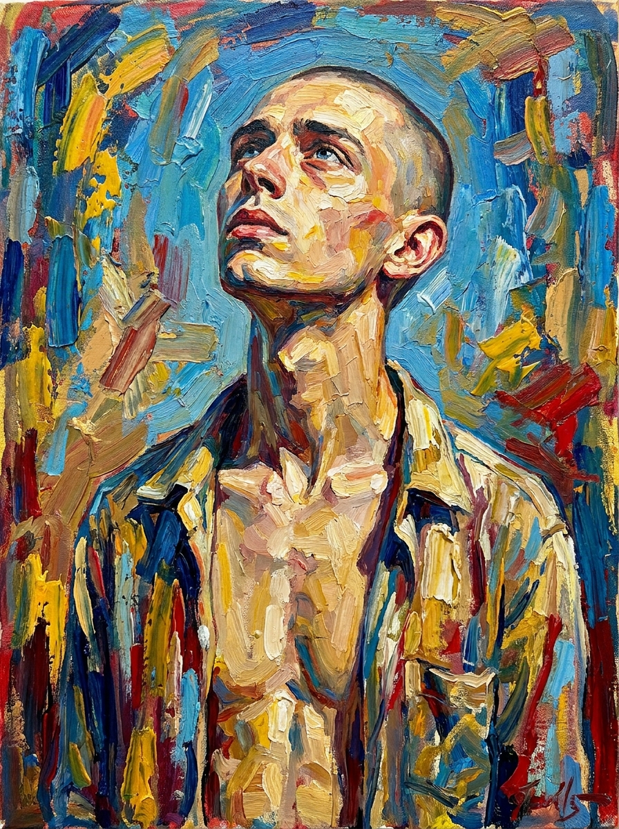 peinture huile sur toile faite sur commande - PORTRAIT BOGOSSE