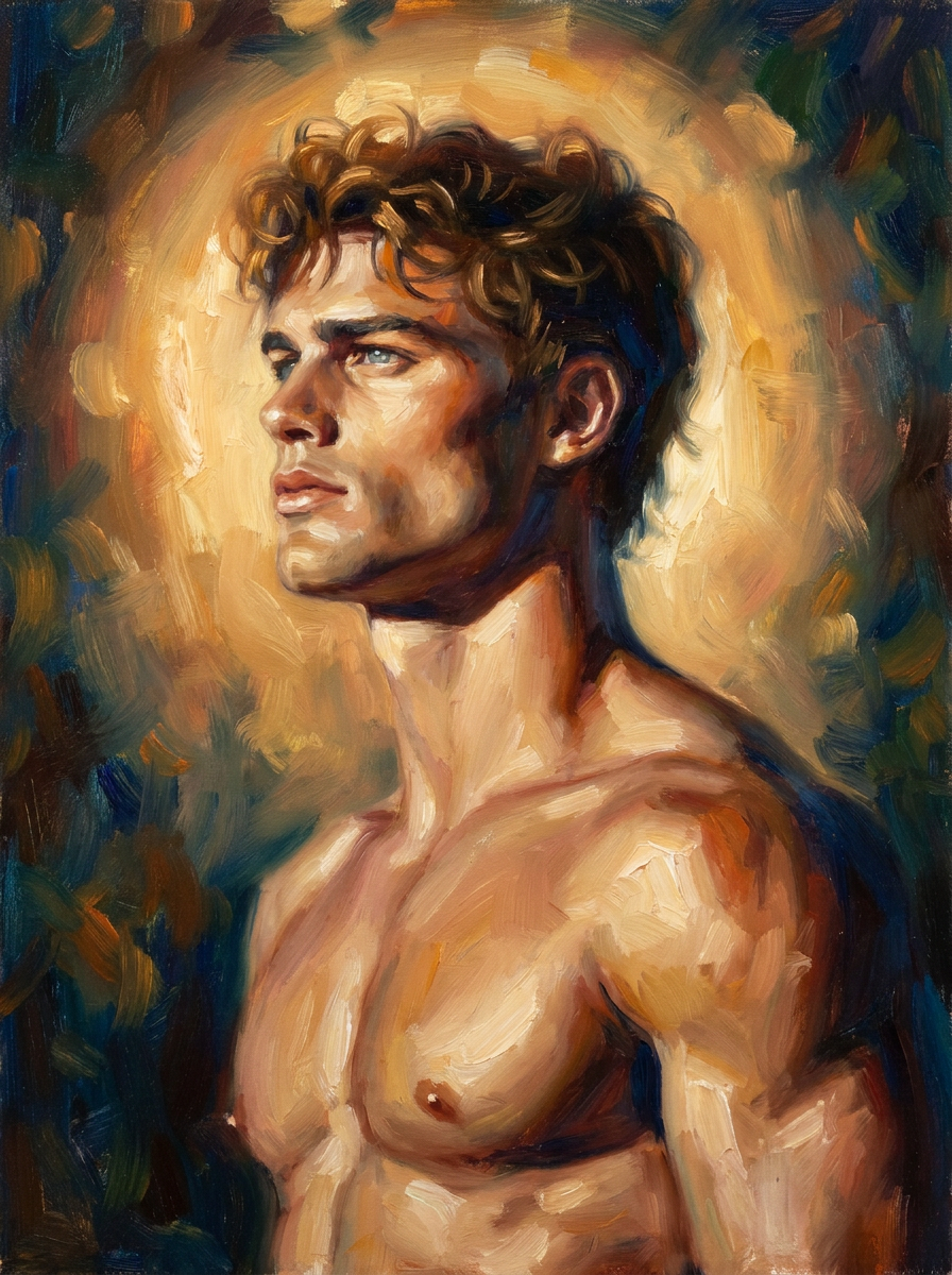 peinture huile sur toile faite sur commande - PORTRAIT BOGOSSE