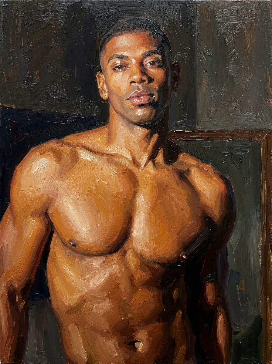 peinture huile sur toile faite sur commande - PORTRAIT BOGOSSE