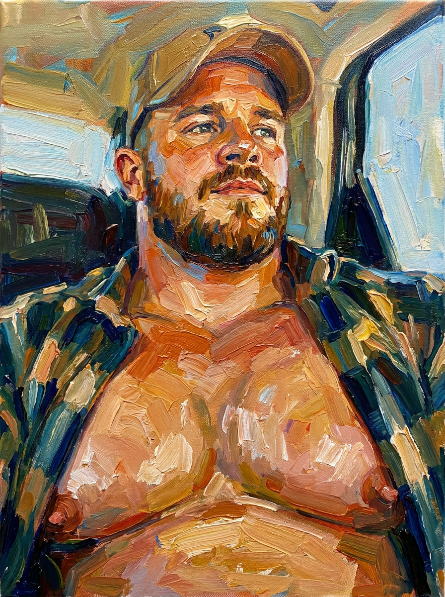 peinture huile sur toile faite sur commande - PORTRAIT NIPS