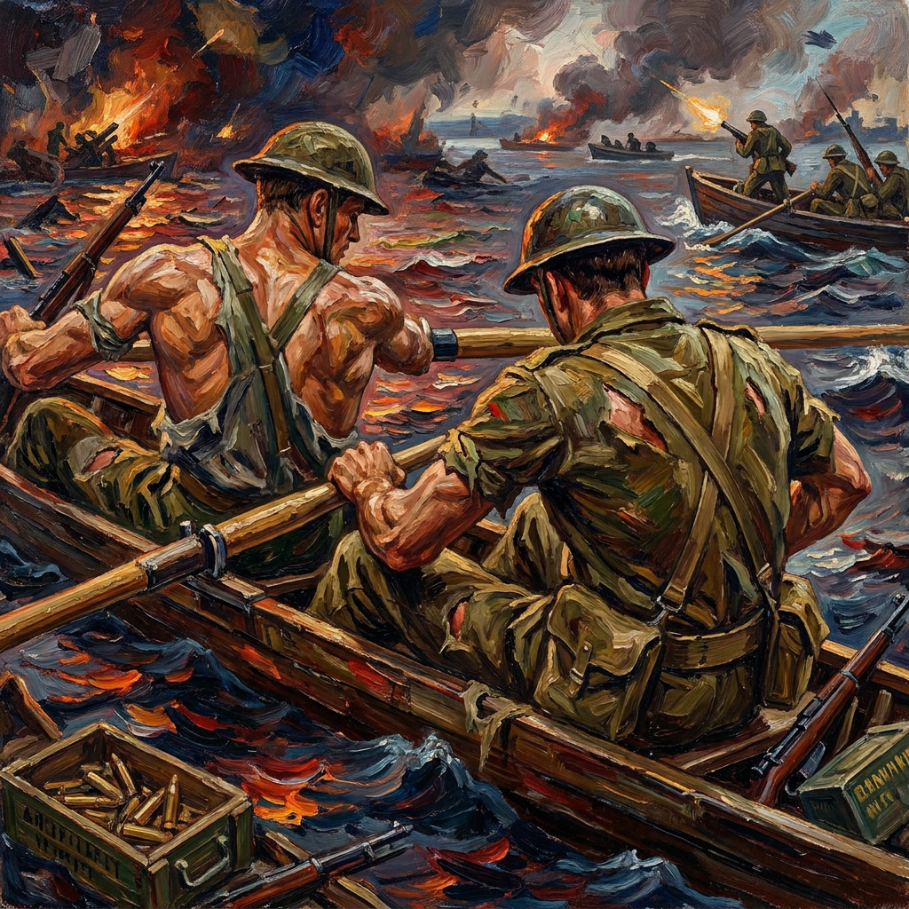 peinture huile sur toile faite sur commande - PORTRAIT BOGOSSE ARMY