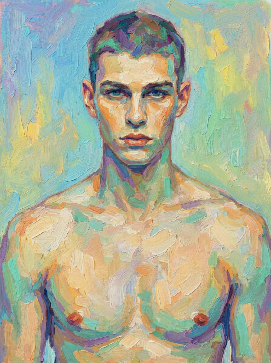 peinture huile sur toile faite sur commande - PORTRAIT BOGOSSE