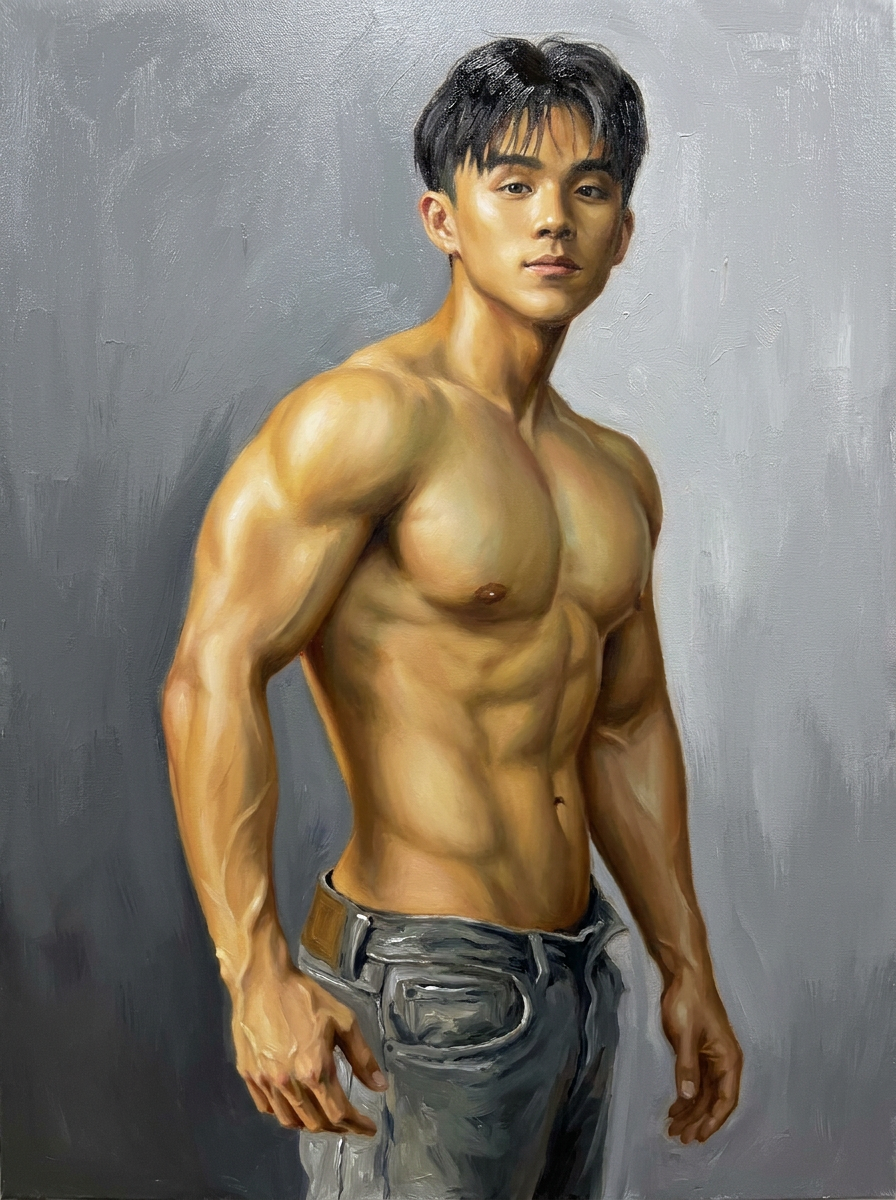 peinture huile sur toile faite sur commande - PORTRAIT BOGOSSE