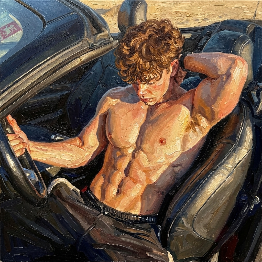 peinture huile sur toile faite sur commande - PORTRAIT BOGOSSE
