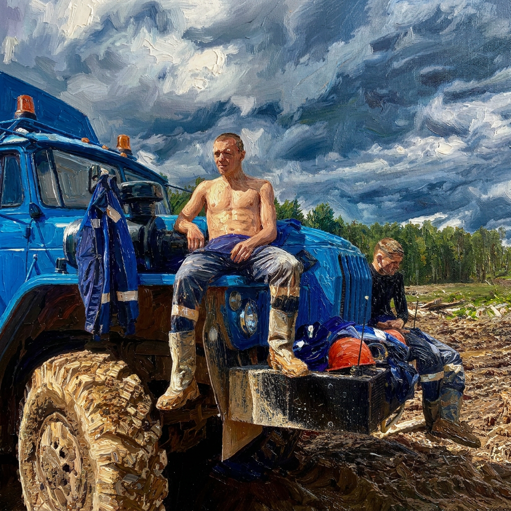 peinture huile sur toile faite sur commande - PORTRAIT BOGOSSE FARMER