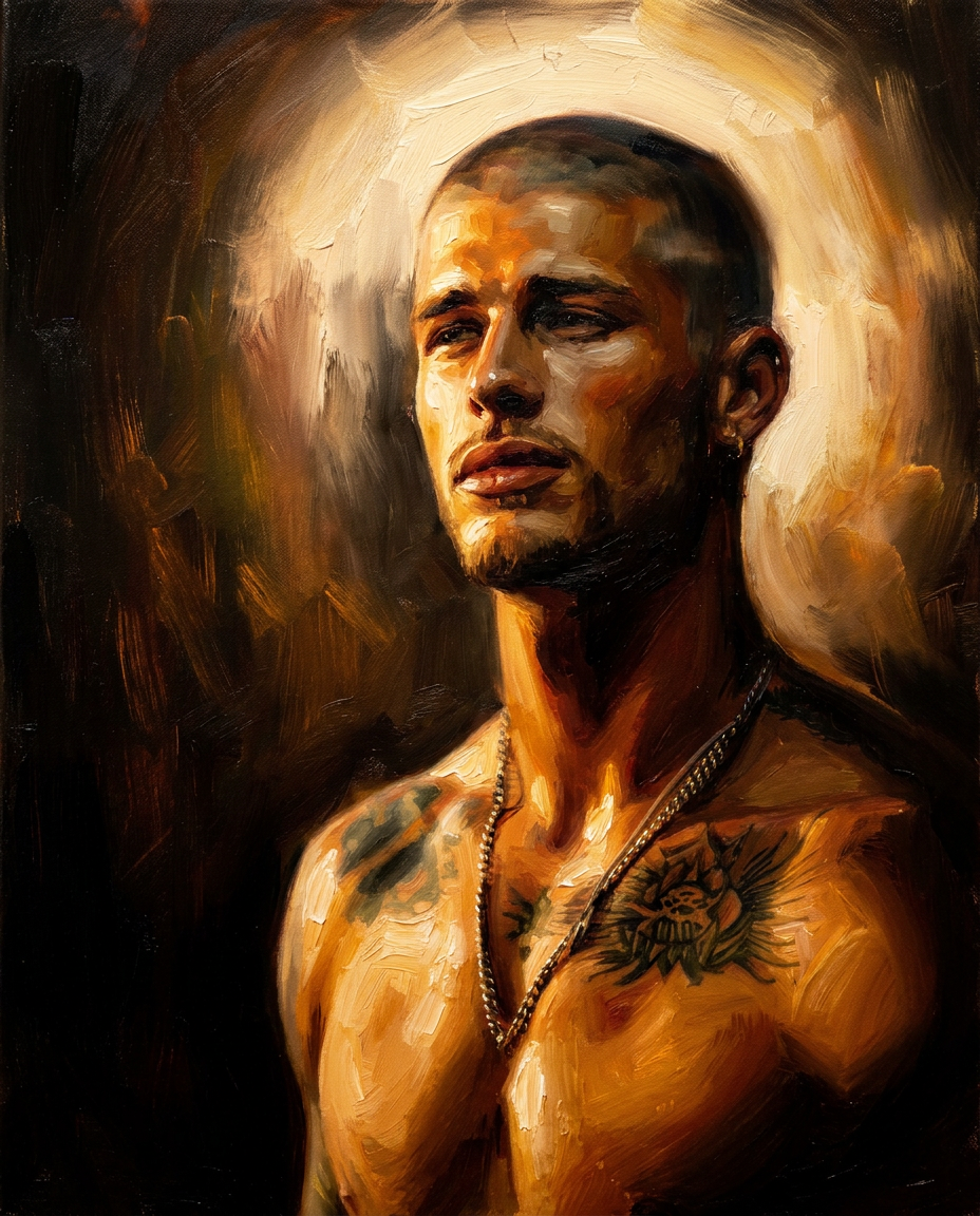 peinture huile sur toile faite sur commande - PORTRAIT BOGOSSE ARMY