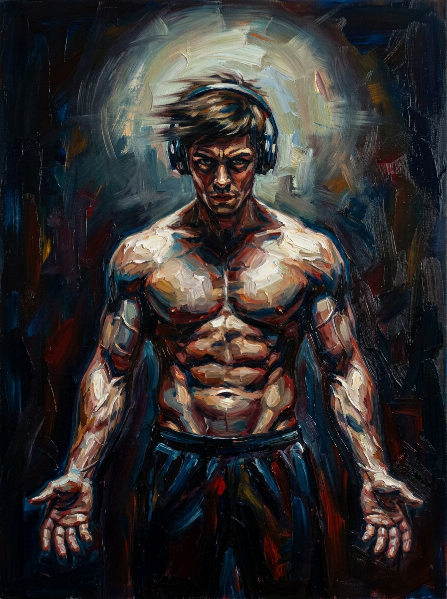 peinture huile sur toile faite sur commande - PORTRAIT BOGOSSE MYSTERE
