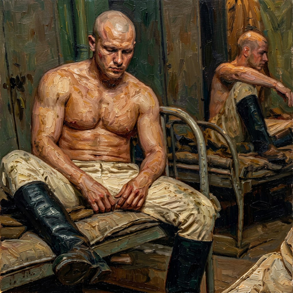 peinture huile sur toile faite sur commande - PORTRAIT BOGOSSE SOLDAT