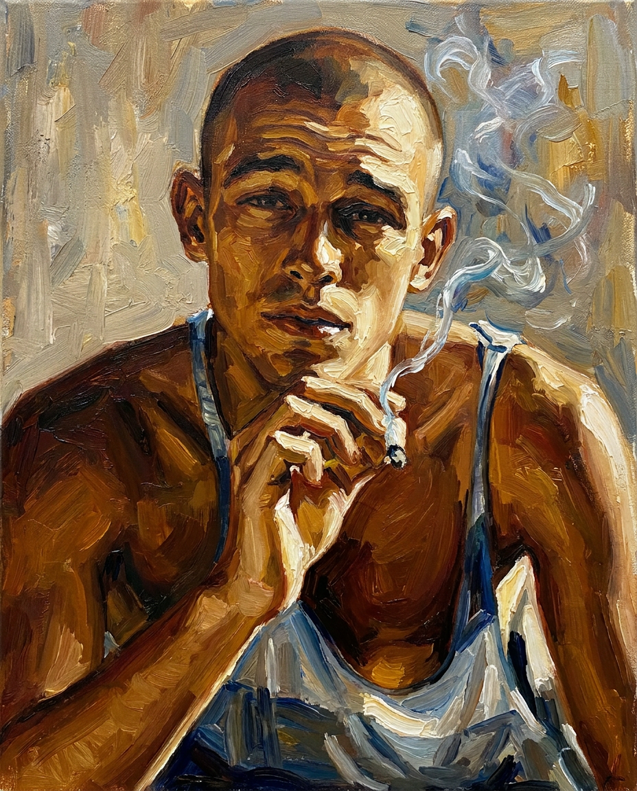 peinture huile sur toile faite sur commande - PORTRAIT SKIN