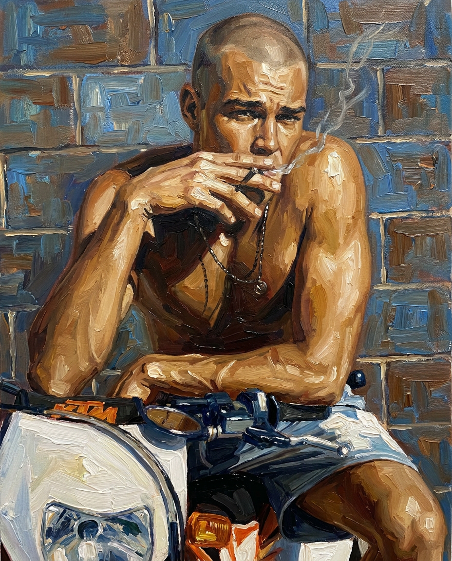 peinture huile sur toile faite sur commande - PORTRAIT SKIN