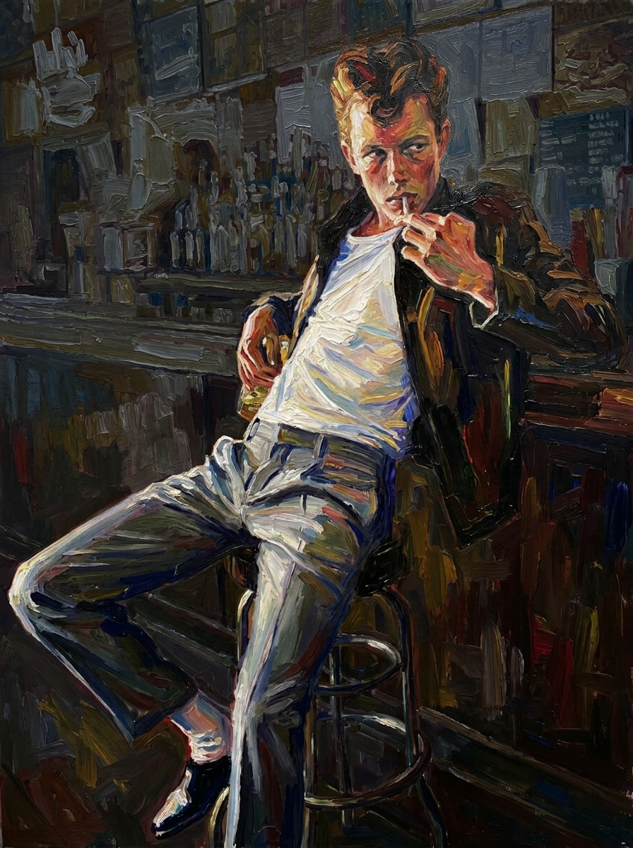 peinture huile sur toile faite sur commande - PORTRAIT BOGOSSE ZAZOU