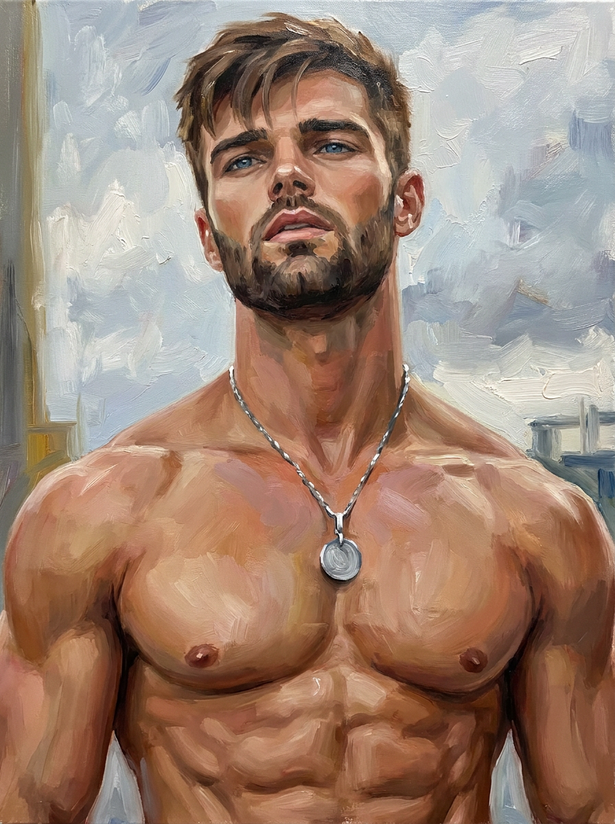 peinture huile sur toile faite sur commande - PORTRAIT PECS