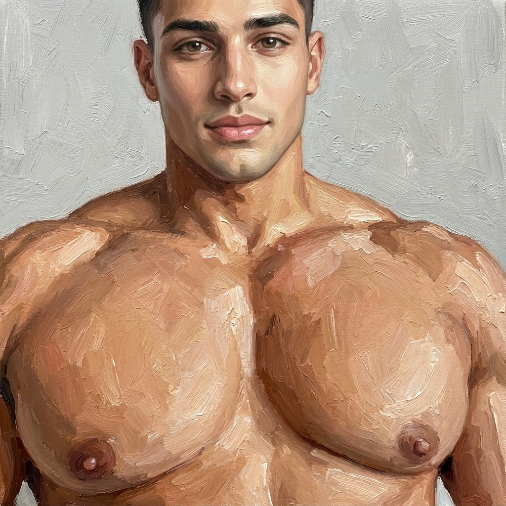 peinture huile sur toile faite sur commande - PORTRAIT BOGOSSE
