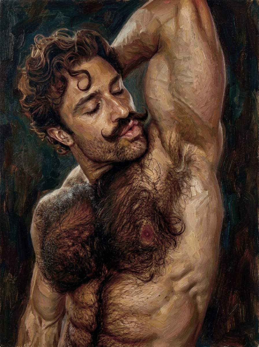 peinture huile sur toile faite sur commande - PORTRAIT MOUSTACHES