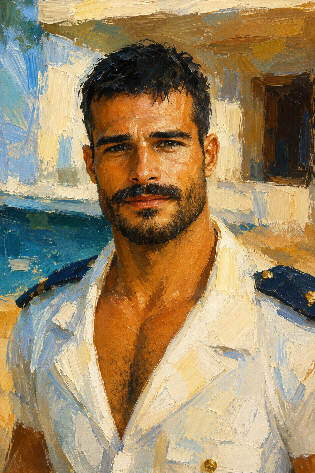 peinture huile sur toile faite sur commande - PORTRAIT AUTRE MONDE