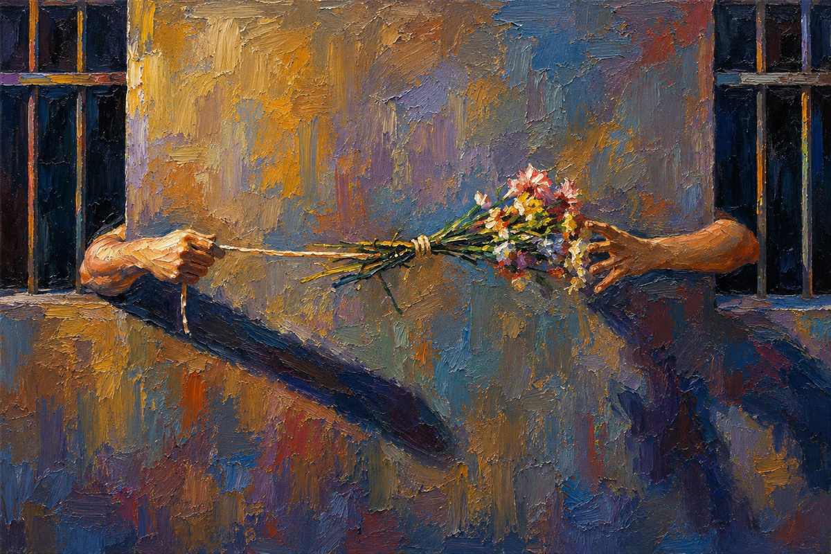 peinture huile sur toile faite sur commande - PORTRAIT AUTRE MONDE ESPOIR